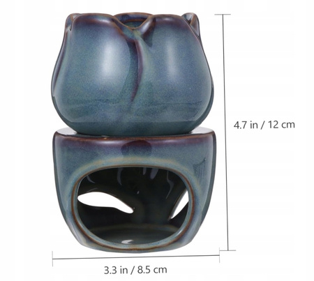 Ceramiczny kominek zapachowy Tulipan 12 cm Aromaterapia dekoracja
