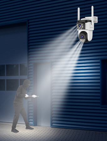 KAMERA OBROTOWA PODWÓJNA ZEWNĘTRZNA CS621DR WI-FI IP FULL HD