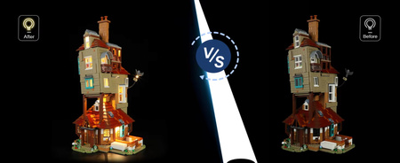 Zestaw oświetlenia LED DIY do zestawu klocków LEGO 76437 The Burrow