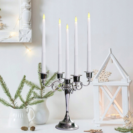 6x Świece stojące LED Świece dekoracyjne Białe Pilot