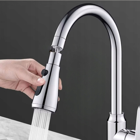 PRZEDŁUŻACZ KRANU KUCHENNEGO AERATOR PERLATOR ADAPTER DO KRANU SREBRNY