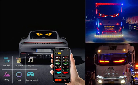 PANEL MATRYCOWY LED MATRIX RGB PILOT WYŚWIETLACZ PROGRAMOWALNY USB 5V