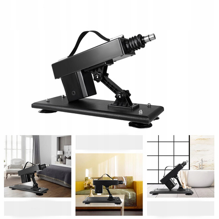 SEX MASZYNA - 5 x DILDO ZESTAW - 350 RUCHÓW/MIN WIBRATOR WIELOFUNKCYJNY