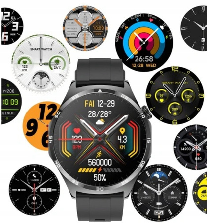 SMARTWATCH ZEGAREK EKG CIŚNIENIOMIERZ Z POMIAREM GLUKOZY SKŁAD KRWI MENU PL