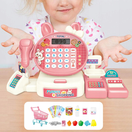 Supermarket Sklep spożywczy wózek na zakupy kasa fiskalna dla Dziecka