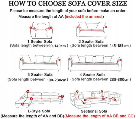 POKROWIEC NA FOTEL KANAPĘ SOFĘ ELASTYCZNY 90-140 CM CZARNY