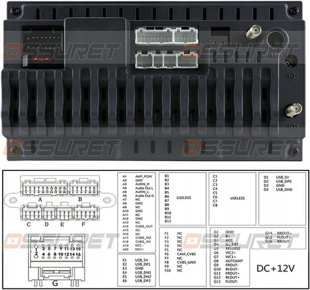 Uniwersalne radio samochodowe 10,1" 2/32GB