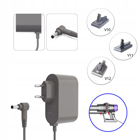 ODKURZACZ ŁADOWARKA ZASILACZ DO DYSON V10 V11 V12 V15 30.45V