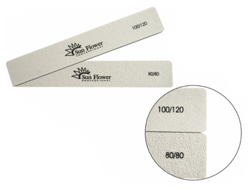 Pilnik Szeroki Xl Biały 80/80 - dwustronny, mocny do stylizacji paznokci