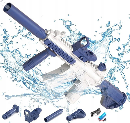 AUTOMATYCZNY ELEKTRYCZNY KARABIN PISTOLET NA WODĘ M416 DUŻY MIOTACZ USB (2)