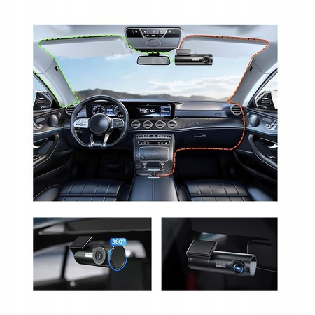 Wideorejestrator 2 kamery przód tył Azdome M300S