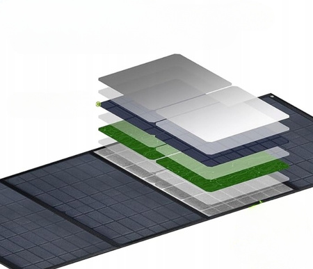 Składany panel słoneczny / przenośny panel akumulatorowy 40W 15V