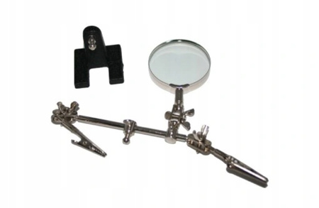 Uchwyt trzecia ręka do lutowania z lupą