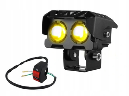 ŚWIATŁA PRZECIWMGIELNE DO MOTOCYKLA LED włącznik on/off