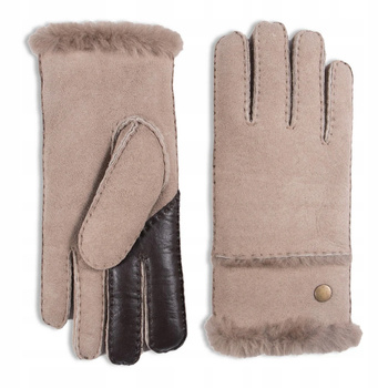 YISEVEN RĘKAWICZKI DAMSKIE OWCZA SKÓRA ROZM L