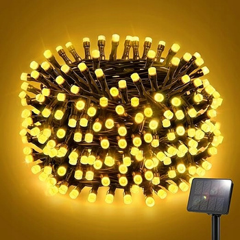 Solarne lampki choinkowe zewnętrzne 12M biały ciepły