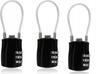 3-cyfrowa kłódka kodowana z długim pałąkiem, 3-pak