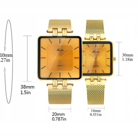 MISSFOX luksusowy zegarek na rękę minimalistyczne modne zegarki kwarcowe