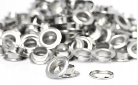 Oczka okrągłe fi12 do plandek i banerów 80szt 12mm