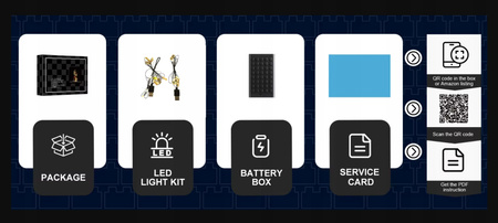 Zestaw oświetlenia LED DIY do zestawu klocków LEGO 76437 The Burrow