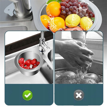 SITKO METALOWE DO ZLEWU ZLEWOZMYWAKA KOSZYK WIELOFUNKCYJNY