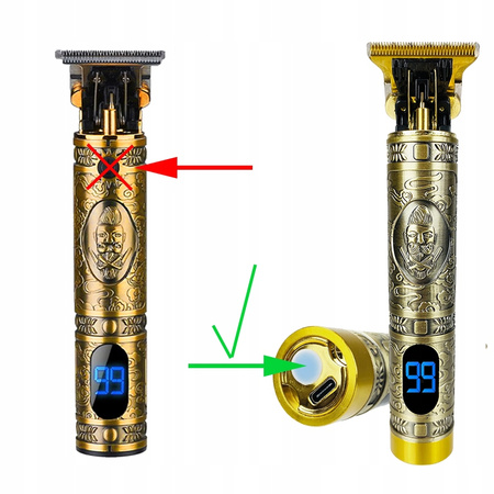 MASZYNKA GOLARKA TRYMER PROFESJONALNY DO STRZYŻENIA BRODY WŁOSÓW BARBER