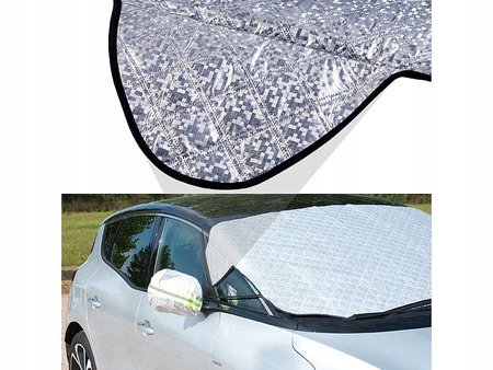 Samochodowa osłona na szybę i lusterka 2w1 duża
