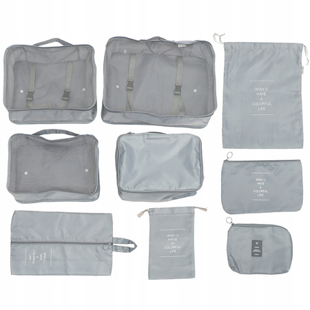 ORGANIZATOR DO MAKIJAŻU TORBY DO PAKOWANIA W PODRÓŻY ZESTAW 7SZTUK