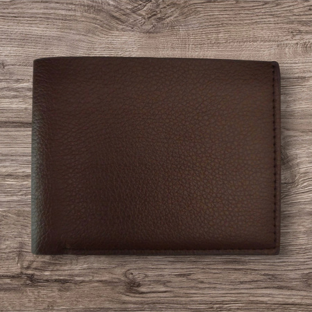 Portfel brązowy męski skóra ekologiczna