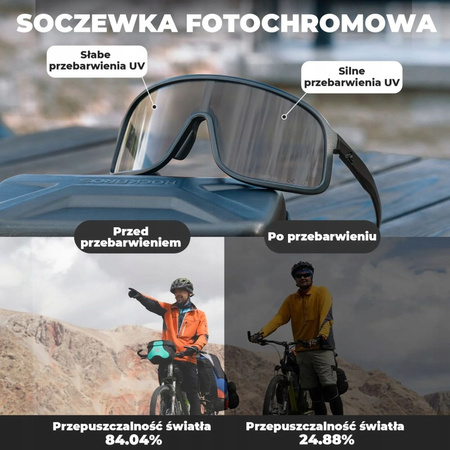Okulary Rockbros Rowerowe Przezroczyste Przeciwmgielne-SP350