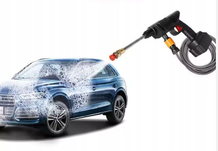 AKUMULATOROWA MYJKA CIŚNIENIOWA DO AUTA + 2 BATERIE ,powystawowa