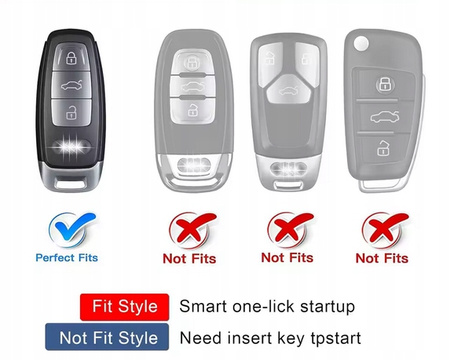 Etui / obudowa ochronna na pilot samochodowy A3, A6, A7, A8, S3
