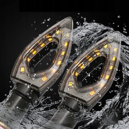 Kierunkowskazy kierunki MOTOCYKLOWE STRZAŁKI 12 LED 4 szt KOMPLET MIGACZE