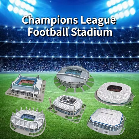 10X STADION PILKARSKI KLOCKI Z KOLEKCJI PUZZLE 3D 218 ELEMENTÓW