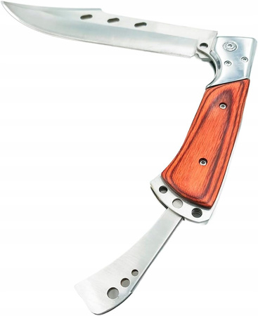 NÓŻ SCYZORYK SKŁADANY 14CM GRZYBY SURVIVAL BUSHCRAFT BIWAK