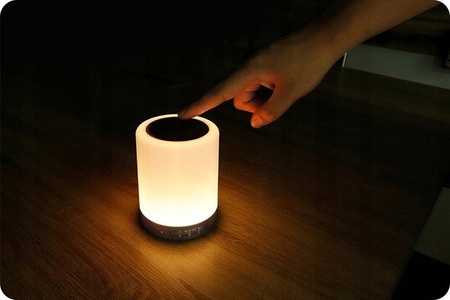 Lampa z głosnikiem ładowana USB, Bluetooth możliwość zawieszenia