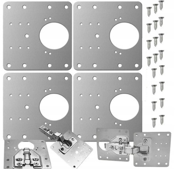 PŁYTKI DO NAPRAWY ZAWIASÓW MEBLOWYCH / ZESTAW 4 szt