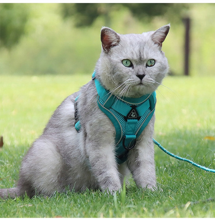 Szelki dla kota / psa WYGODNE BEZUCISKOWE S