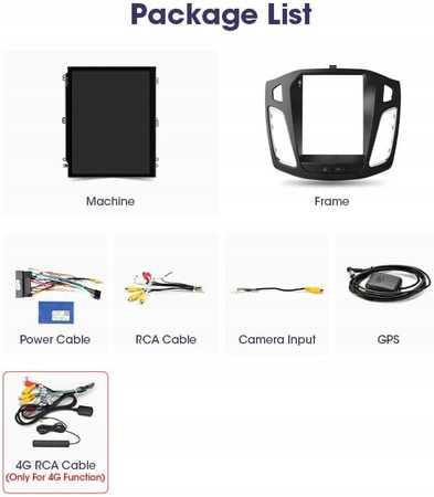 Radio samochodowe Android 10 2DIN do Ford Focus Mk3 (2011–2019)