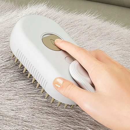 SZCZOTKA PAROWA DLA PSA KOTA ZWIERZĄT DOZOWNIK SIERŚĆ UCHWYT ELEKTRYCZNA