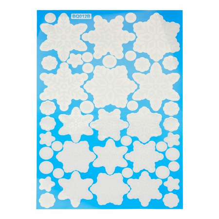 Zestaw 5 szt NAKLEJKI Świąteczne Ozdoby Okienne DEKORACJA na Szybę Kolorowe