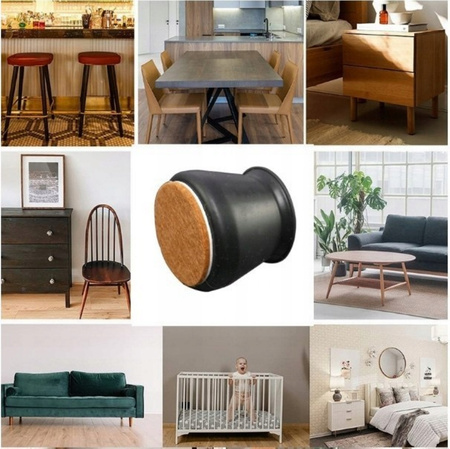 Nakładki z Filcem Na Nogi Krzesła SILIKONOWE 15szt