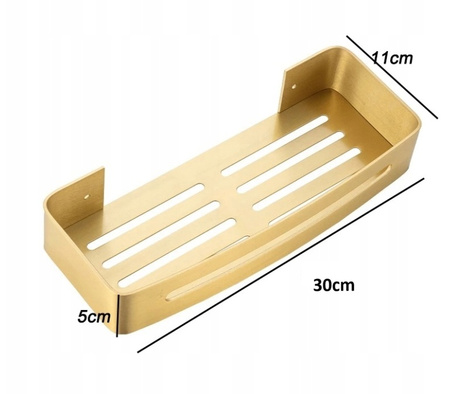 PÓŁKA ŁAZIENKOWA ZŁOTA powystawowa