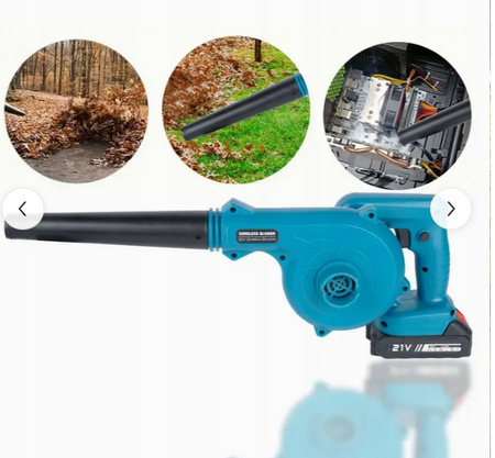 DMUCHAWA AKUMULATOROWA 21V | ZESTAW Z AKUMULATOREM I ŁADOWARKĄ