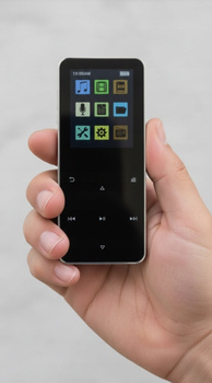 Odtwarzacz MP3/MP4 Bluetooth HiFi, radio, ekran 1.8czarny 8GB