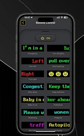 PANEL MATRYCOWY LED MATRIX RGB PILOT WYŚWIETLACZ PROGRAMOWALNY USB 5V