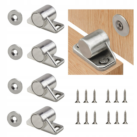 ZATRZASK MAGNETYCZNY DO SZAFEK NEODYMOWY DRZWI MOCNY MAGNES 4 szt.