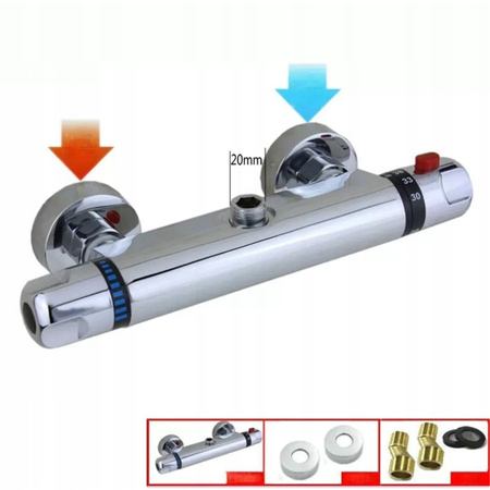 BATERIA PRYSZNICOWA Z TERMOSTATEM