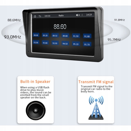  STACJA MULTIMEDIALNA DO SAMOCHODU RADIO 7' CARPLAY