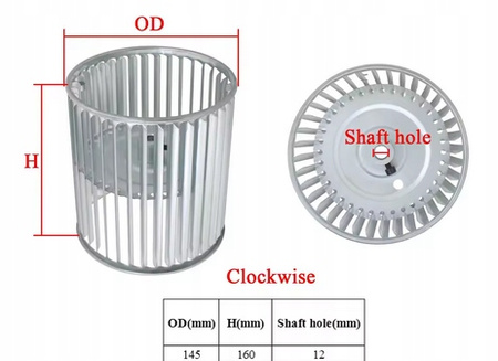 Wirnik dmuchawy wentylator śmigło
